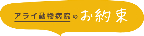 アライ動物病院のお約束